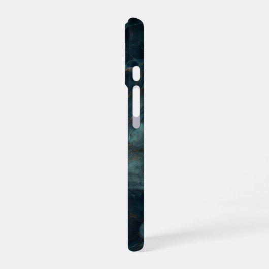 大理石(青) iPhone 16ケース (左側面)
