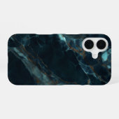 大理石(青) iPhone 16ケース (裏面横)
