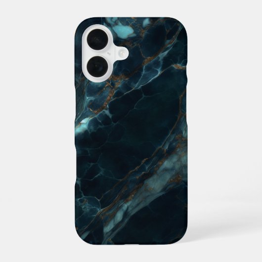 大理石(青) iPhone 16ケース (裏面)