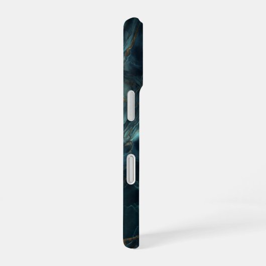 大理石（青） iPhone 16ケース (右側面)