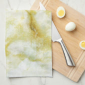 大理石（黄色ねじ付き） キッチンタオル (四つ折り)