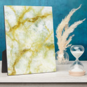 大理石（黄色ねじ付き） フォトプラーク (側面)