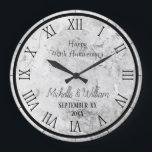 大理石 40周年 結婚記念日 名入れ ラージ壁時計<br><div class="desc">大理石 40周年 結婚記念日 大型 時計</div>