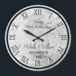 大理石 40周年 結婚記念日 名入れ ラージ壁時計<br><div class="desc">大理石 40周年 結婚記念日 大型 時計</div>