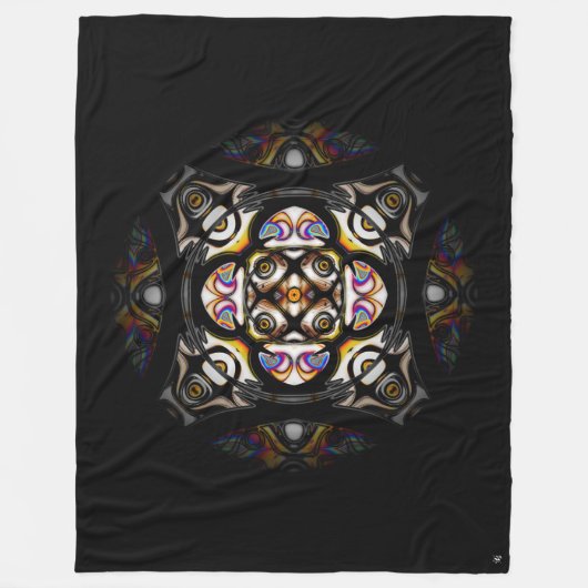 大理石（n° 1 marblesシリーズ） フリースブランケット (正面)