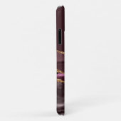 大理石Geode Burgundy金ゴールドDusty Pinkスクリプト名 Case-Mate iPhoneケース (裏面/右)