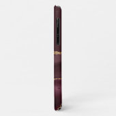 大理石Geode Burgundy金ゴールドDusty Pinkスクリプト名 Case-Mate iPhoneケース (裏面/左)