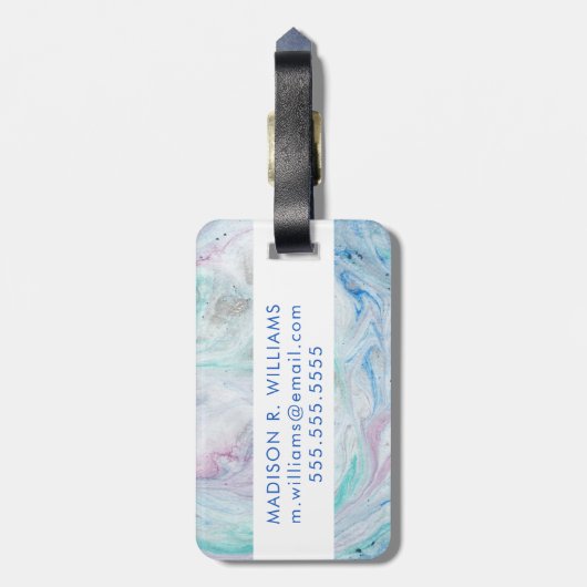 大理石I ラゲッジタグ (裏面縦)