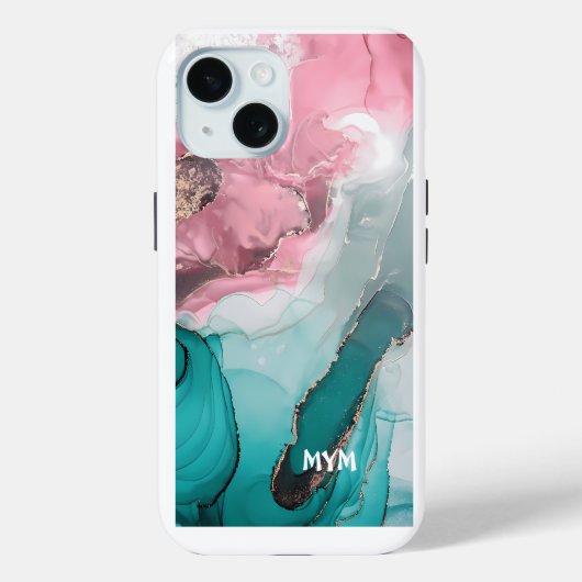 大理石iphone 15ケースメイト Case-Mate iPhoneケース (裏面)