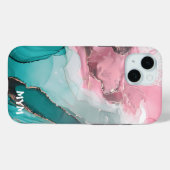 大理石iphone 15ケースメイト Case-Mate iPhoneケース (裏面 (横))