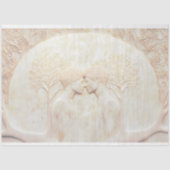 大理石LGBTQカップルの愛の彫刻X6デコページ 薄葉紙 (正面)