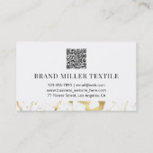 大理石QRコード偽金箔 名刺 (裏面)