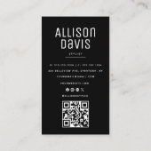 大理石QRコード 名刺 (裏面)