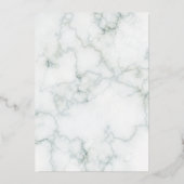 大理石Sweet sixteenバラ金ゴールド押し込み 箔招待状 (裏面)