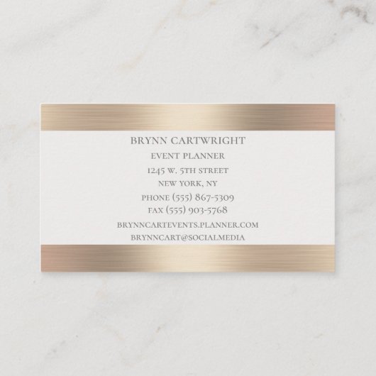 大理絵を描石と金ゴールド 名刺 (裏面)