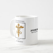 大理骨病卒業祝い医師 コーヒーマグカップ (正面左)