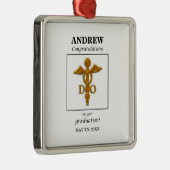 大理骨病卒業祝い医師 メタルオーナメント (右)