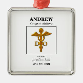 大理骨病卒業祝い医師 メタルオーナメント