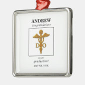 大理骨病卒業祝い医師 メタルオーナメント (左)