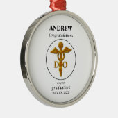 大理骨病卒業祝い医師 メタルオーナメント (右)