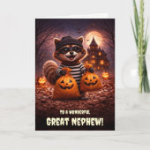 大甥っ子または大甥のハロウィン おめでとう かわいい カード (正面)