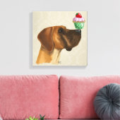 大皿とカップケーキ キャンバスプリント (インサイチュ (リビング))