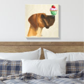 大皿とカップケーキ キャンバスプリント (インサイチュ (寝室))