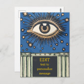 大目のパーソナライズ、変更文字 ポストカード (正面/裏面)