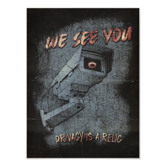 大目を見張る – テクノ – ディストピアのストリートウェアデザイン フォトプリント            (正面)