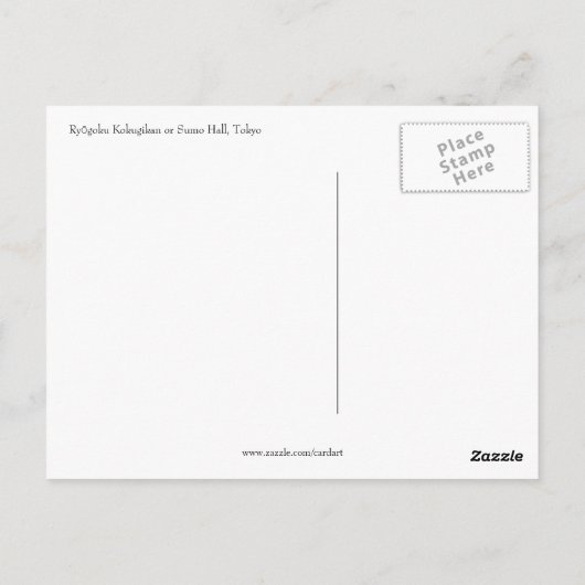 大相撲場 ポストカード (裏面)