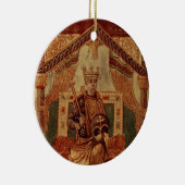 大石柱1152 f.3vカール大帝(Carolusマグナス、チャールズ セラミックオーナメント (右)