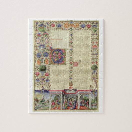 大石柱422 VolI fol.280v本の始めの ジグソーパズル (縦)