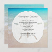 大砂ドル海辺の誓いの更新 招待状 (正面/裏面)
