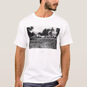 大砲のビーチ、オレゴンのアルカディアのコテージの海 Tシャツ