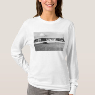 大砲のビーチ、オレゴンEcolaのインの眺めの写真 Tシャツ