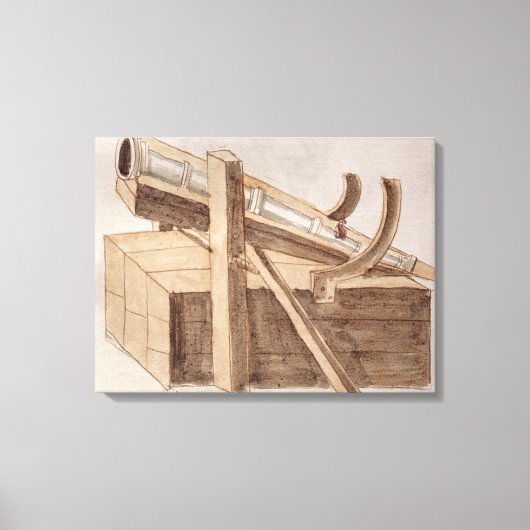 大砲の計画 キャンバスプリント (正面)