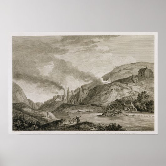 大砲の鋳造とボーリングのための鉄の仕事 ポスター (正面)