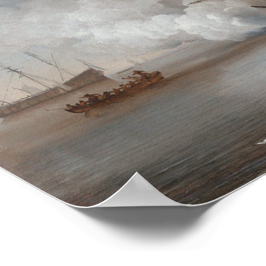 大砲を発射する戦争人 ポスター (角)