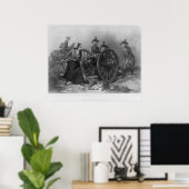 大砲を装填したモリー投手機のポートレート ポスター (ホームオフィス)