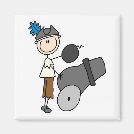 大砲マグネット付き海賊 マグネット (正面)