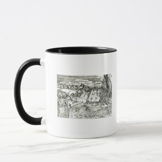 大砲1518年との景色 マグカップ (左)