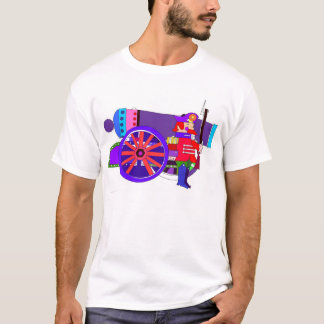 大砲300dpiのイラストレーターのコピー tシャツ