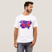 大砲300dpiのイラストレーターのコピー tシャツ (正面フル)