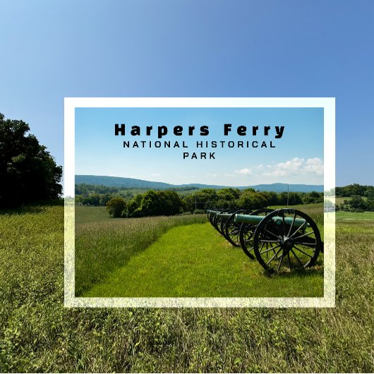 大砲、内戦、ハーパーズフェリーNHP ポストカード