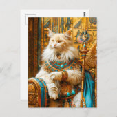 大祭司としての白猫 ポストカード (正面/裏面)