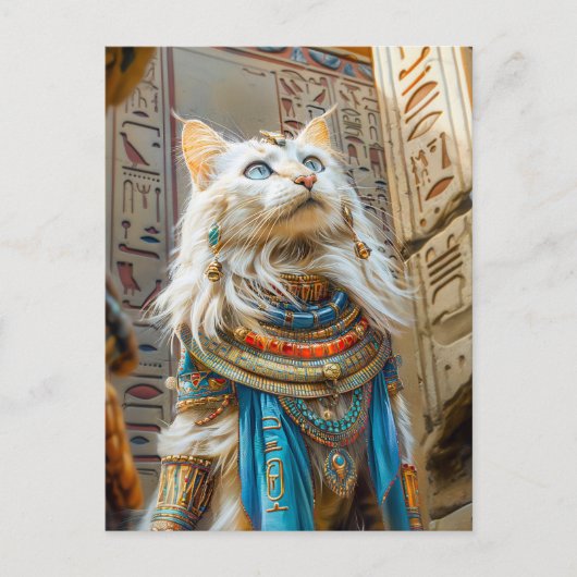 大祭司としての白猫 ポストカード (正面)