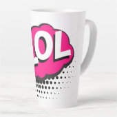 大笑い カフェラテマグ (右アングル)