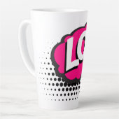 大笑い カフェラテマグ (左アングル)