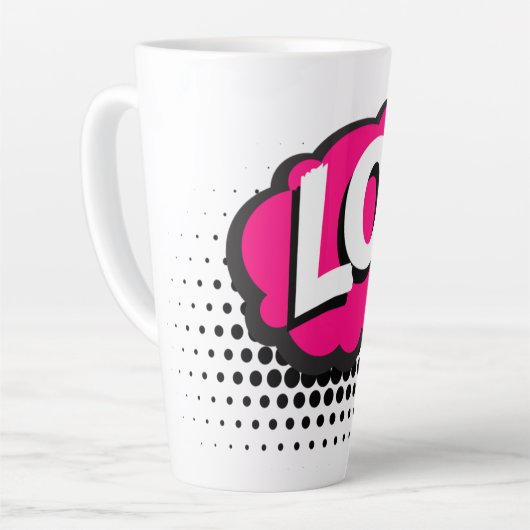 大笑い カフェラテマグ (左アングル)