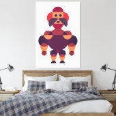 大筋力アフリカの戦士 キャンバスプリント (インサイチュ (寝室))